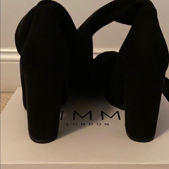 Black Suede Thigh High Boots - Picture 3 of 3